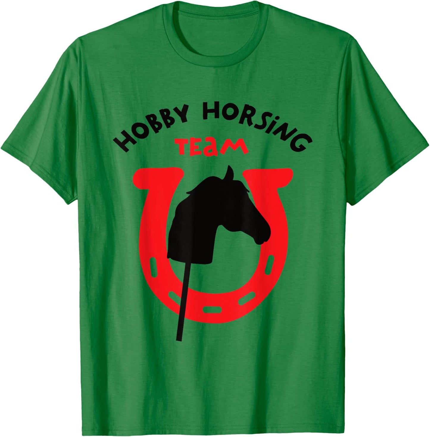 Men's Hobby Horsing Team Rider Riding Horses Father Horse , White T-Shirt - T-Shirt | Irish Green