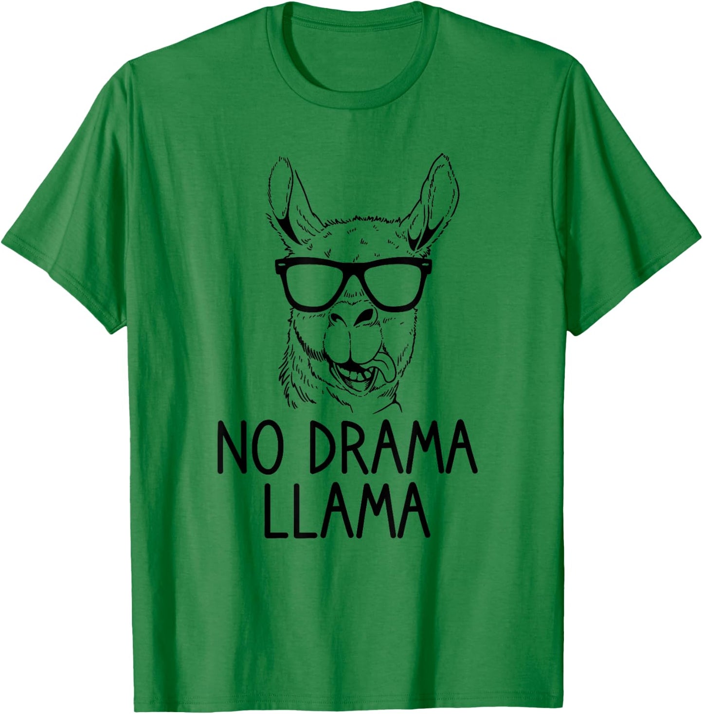 No Drama Llama T-Shirt - T-Shirt | Irish Green