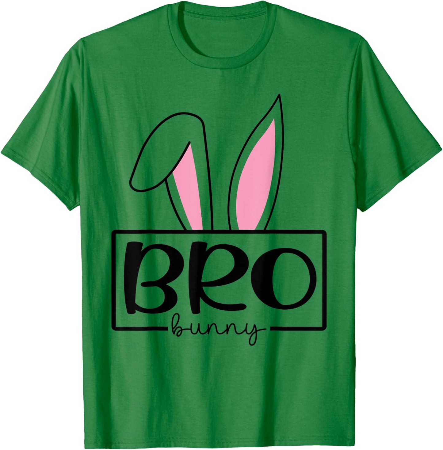 Funny Bro Bunny Happy Easter Family Matching T-Shirt - T-Shirt | Irish Green