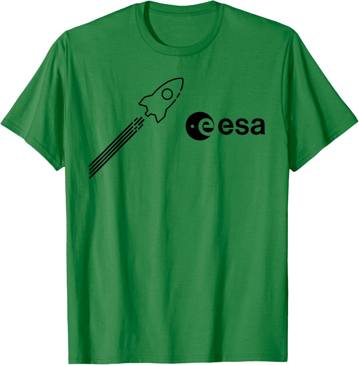 ESA European Space Agency Rocket Start Logo , gray T-Shirt - T-Shirt | Irish Green