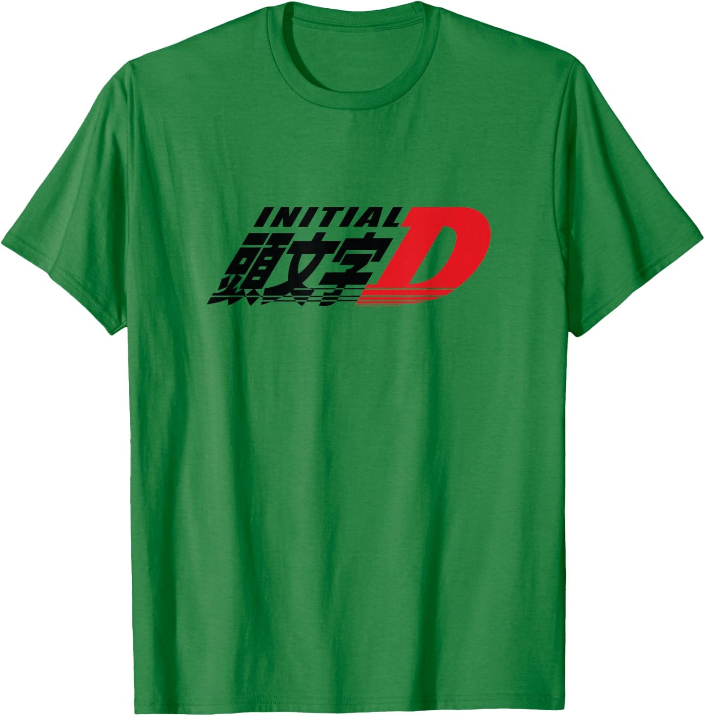 Initial D Manga Main Logo T-Shirt - T-Shirt | Irish Green