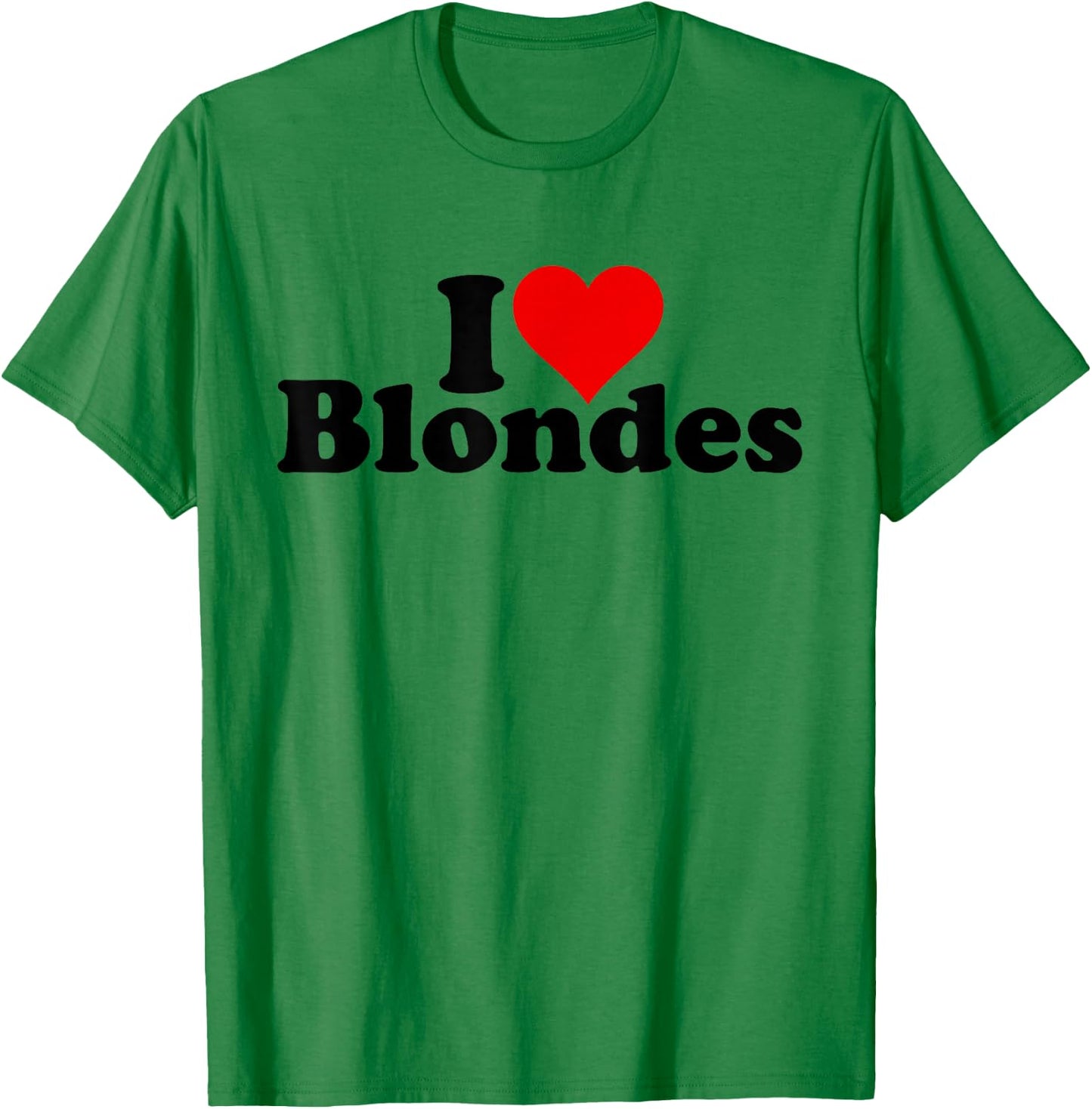 with German Text "Ich Liebe Herzblondes Haar" [German Language] T-Shirt - T-Shirt | Irish Green