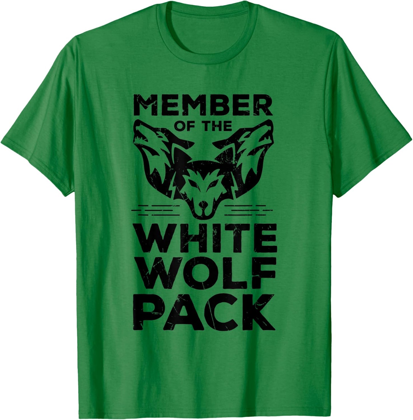 Cool Member Of The White Wolf Pack Wolf Lovers T-Shirt - T-Shirt | Irish Green