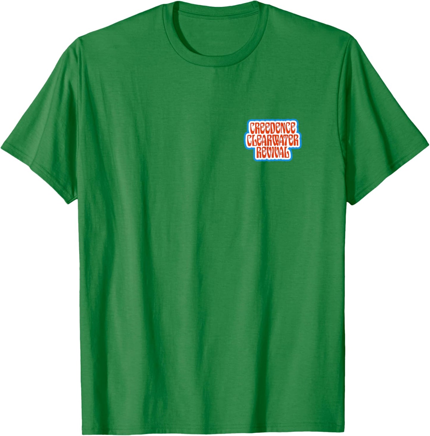 Creedence Clearwater Revival Green River Pocket , white, S T-Shirt - T-Shirt | Irish Green