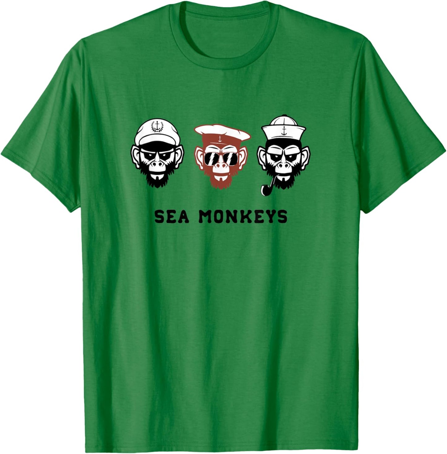 Sea Monkeys Ship Captain Funny Shirt T-Shirt - T-Shirt | Irish Green