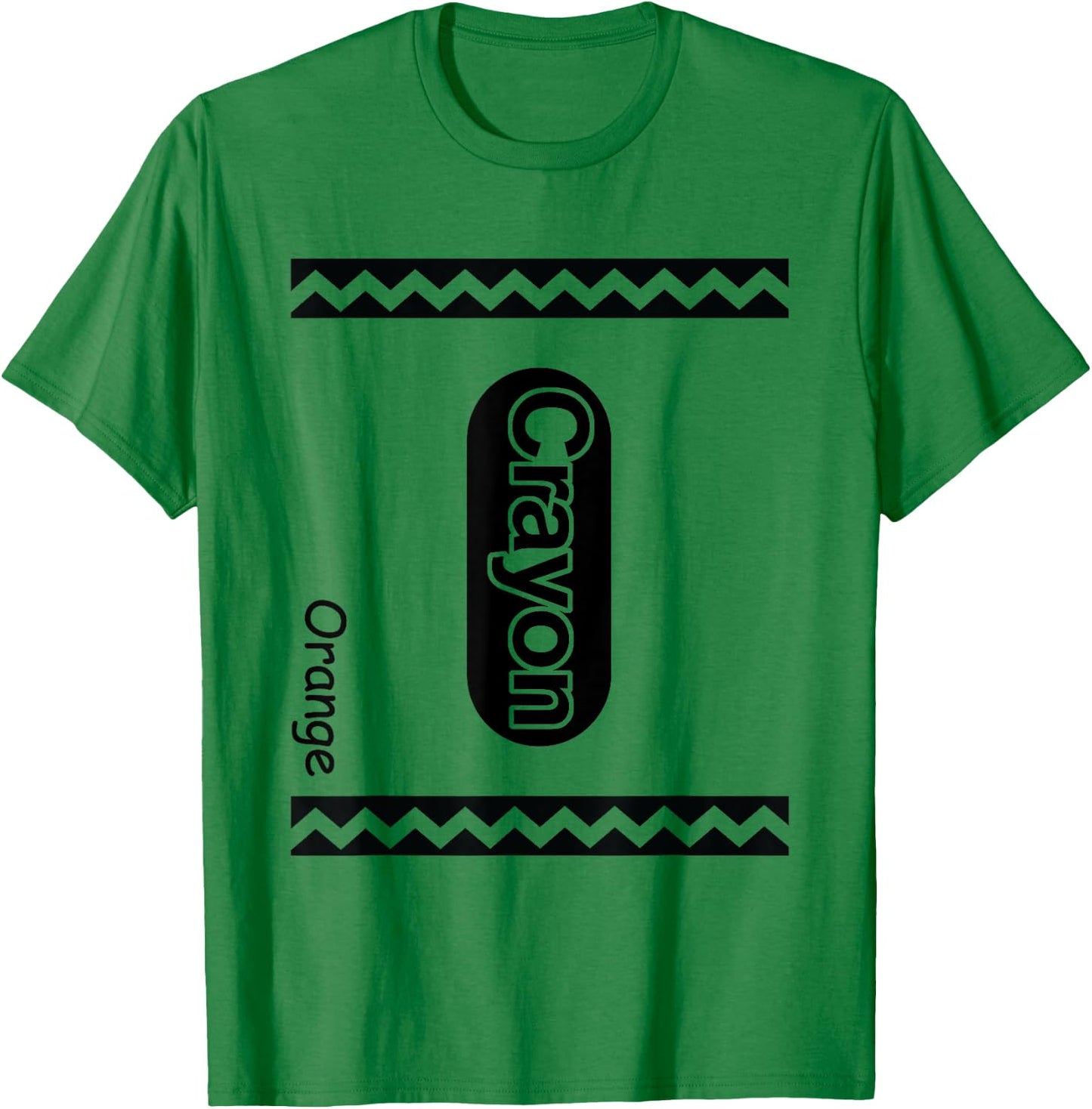 Orange Crayon Costume Outfit T-Shirt - T-Shirt | Irish Green