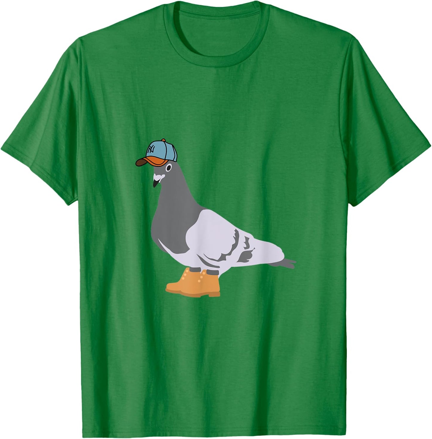 New York City Pigeon Bird Baseball Cap Boots T-Shirt - T-Shirt | Irish Green