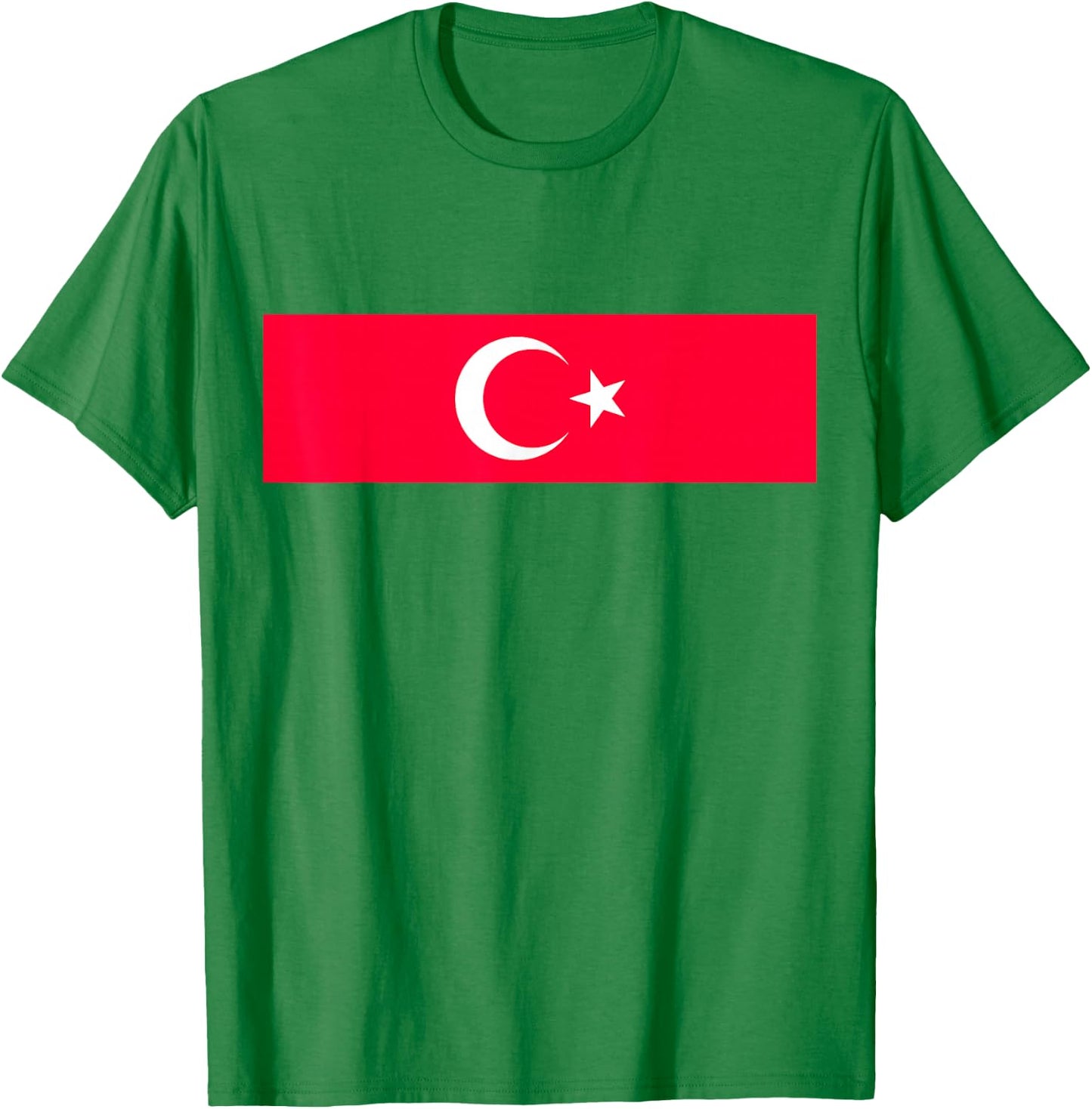 Turkish Flag , white, S T-Shirt - T-Shirt | Irish Green