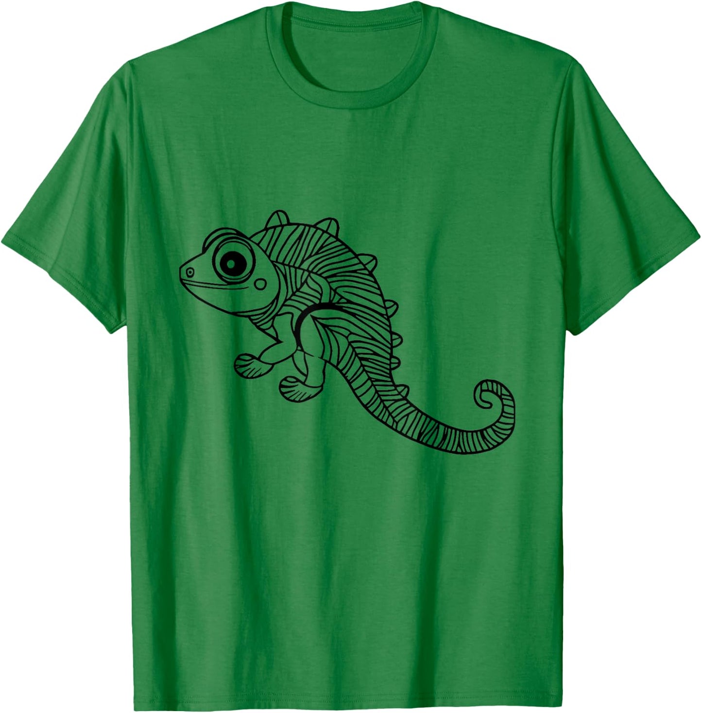 Chamäleon ausmalen und selbst bemalen anmalen T-Shirt - T-Shirt | Irish Green