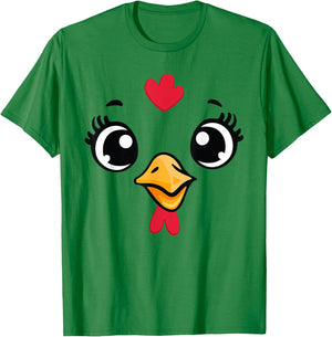 Funny Chicken Halloween Costume Women Kids Halloween T-Shirt - T-Shirt | Irish Green