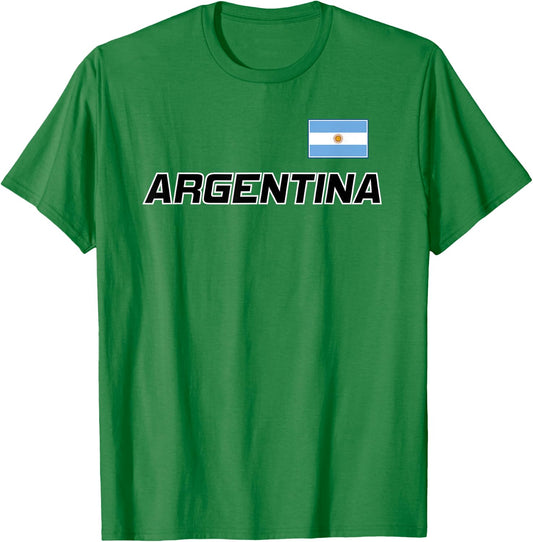 Retro Argentina Shirt Souvenir Argentinian Vintage Throwback T-Shirt - T-Shirt | Irish Green