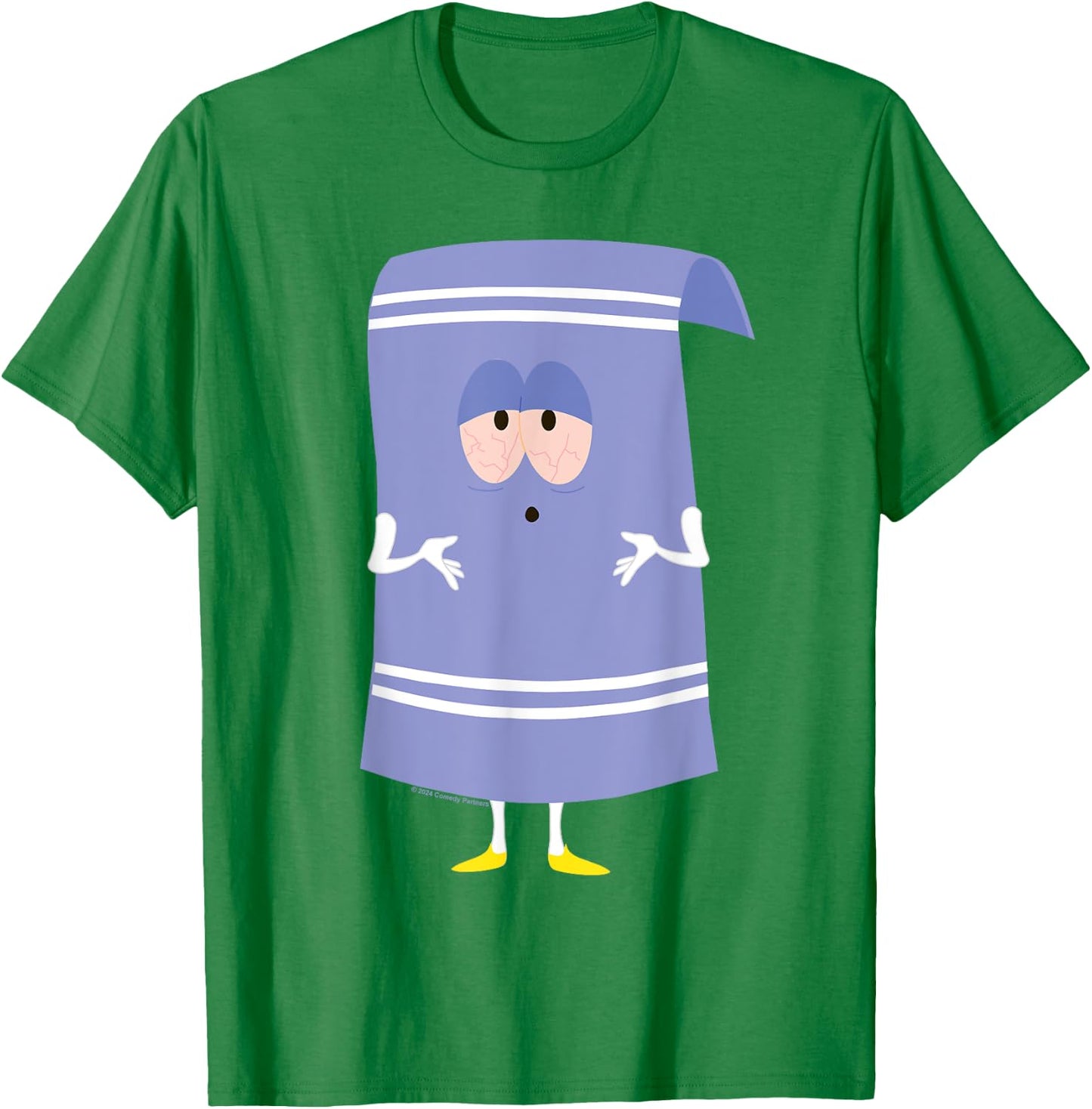 South Park Towelie Smile Face Halloween T-Shirt - T-Shirt | Irish Green