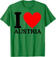 I Love Austria - Ich liebe Österreich T-Shirt - T-Shirt | Irish Green