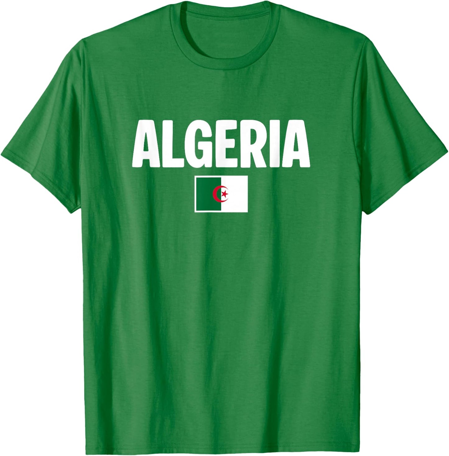 Algerian Flag Algeria T-Shirt - T-Shirt | Irish Green