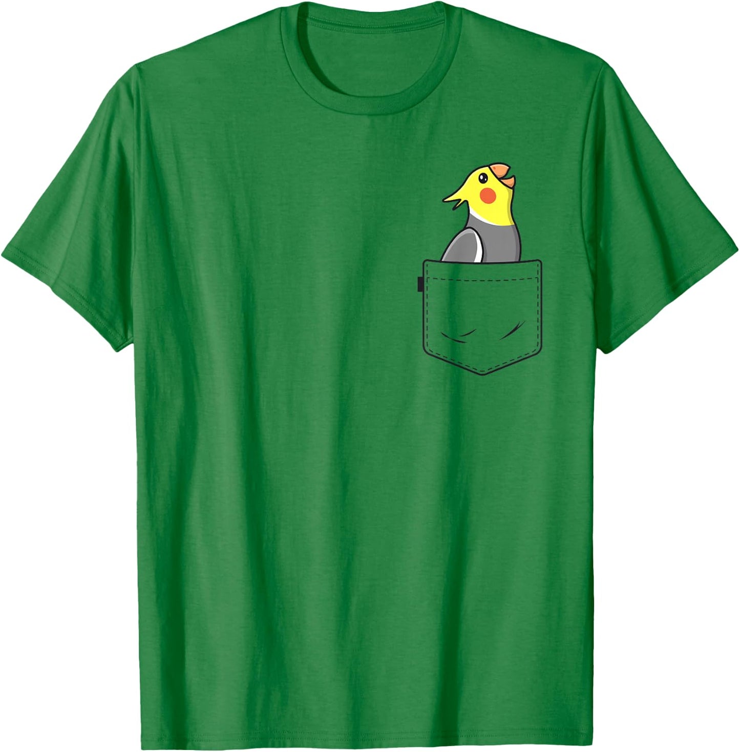 Pocket Cockatiel Women Girls Funny Bird Mom Birb Lovers T-Shirt - T-Shirt | Irish Green