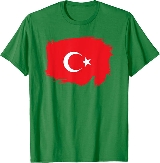 Türkei Flagge Türk Bayragi Design Damen Herren Deko Türkiye T-Shirt - T-Shirt | Irish Green