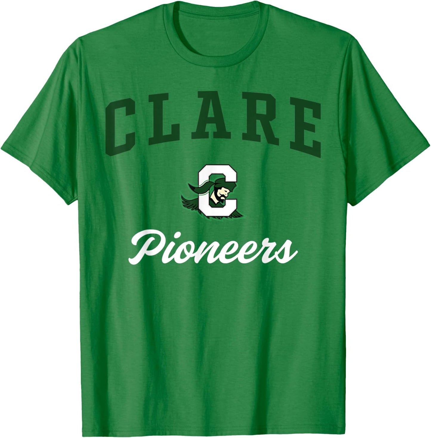 Clare High School Pioneers T-Shirt - T-Shirt | Irish Green