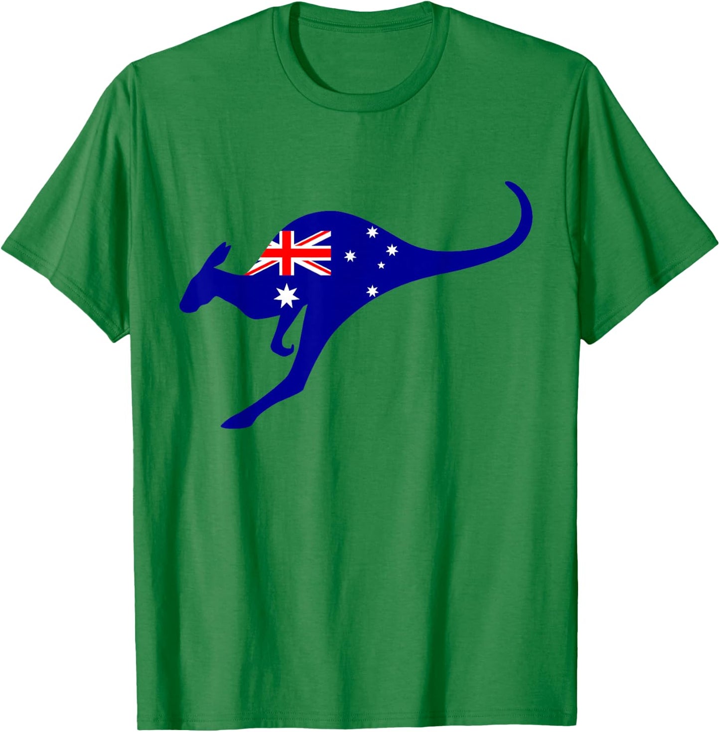 Vintage Kangaroo Australia Flag Aussie Roo Kangaroo T-Shirt - T-Shirt | Irish Green