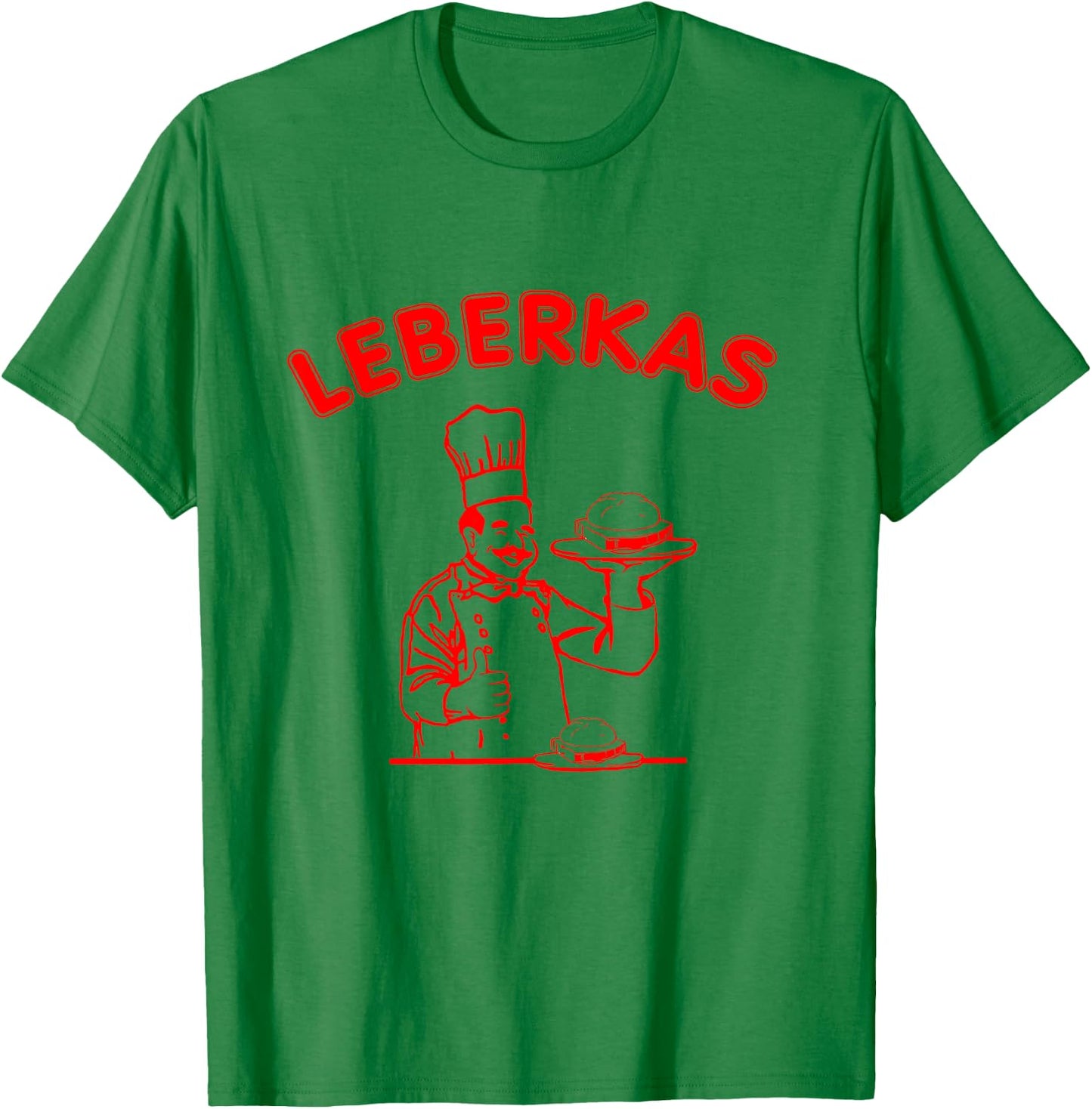 Leberkas Designs , White T-Shirt - T-Shirt | Irish Green