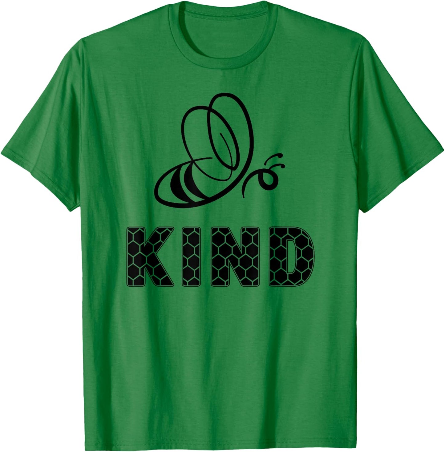 Bee Kind. Cute Bee Doodle. , Men & Kids. Yellow T-Shirt - T-Shirt | Irish Green