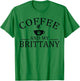 Brittany Spaniel Dog And Coffee Women T-Shirt - T-Shirt | Irish Green