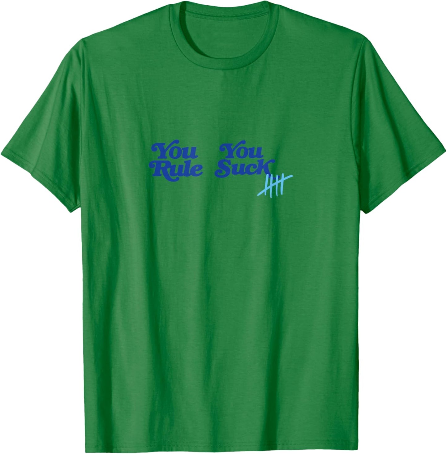 Stranger Things Scoops Ahoy - You Rule You Suck , White T-Shirt - T-Shirt | Irish Green