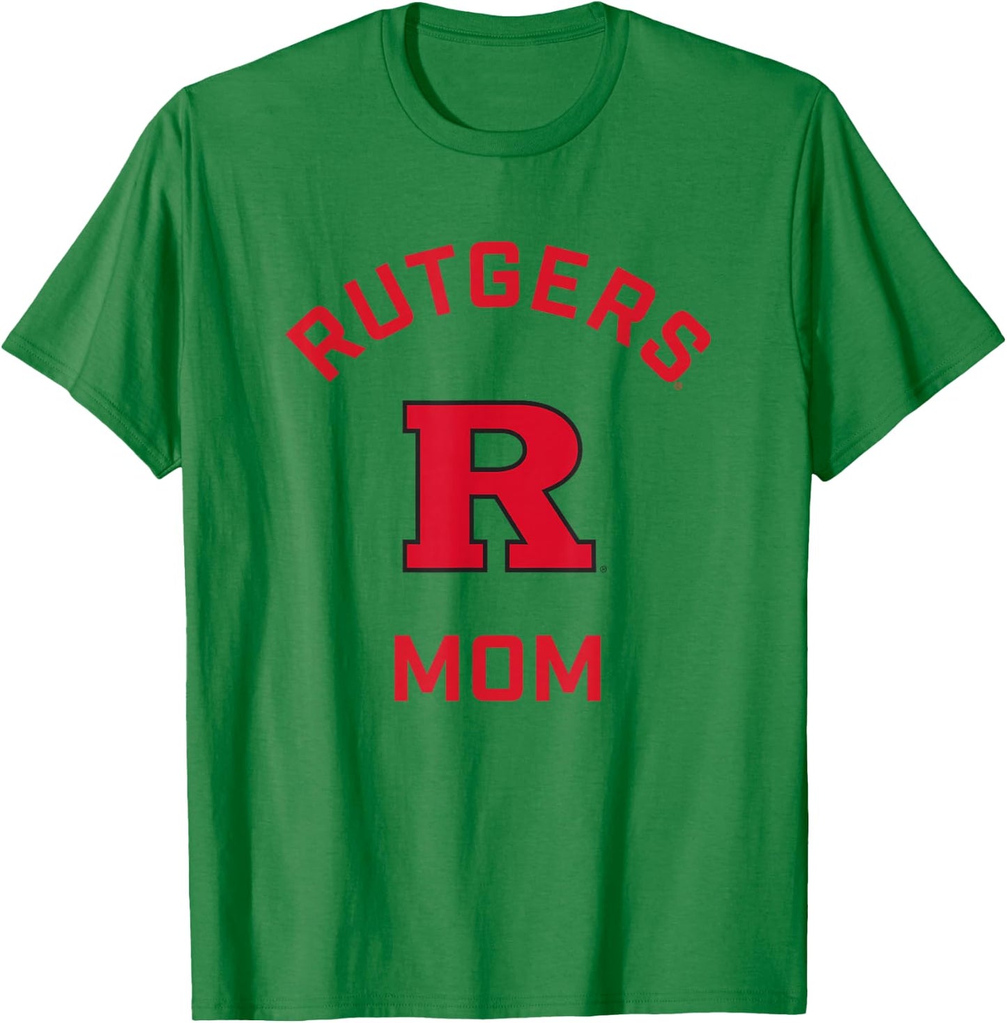Rutgers University Scarlet Knights Arched Mom T-Shirt - T-Shirt | Irish Green
