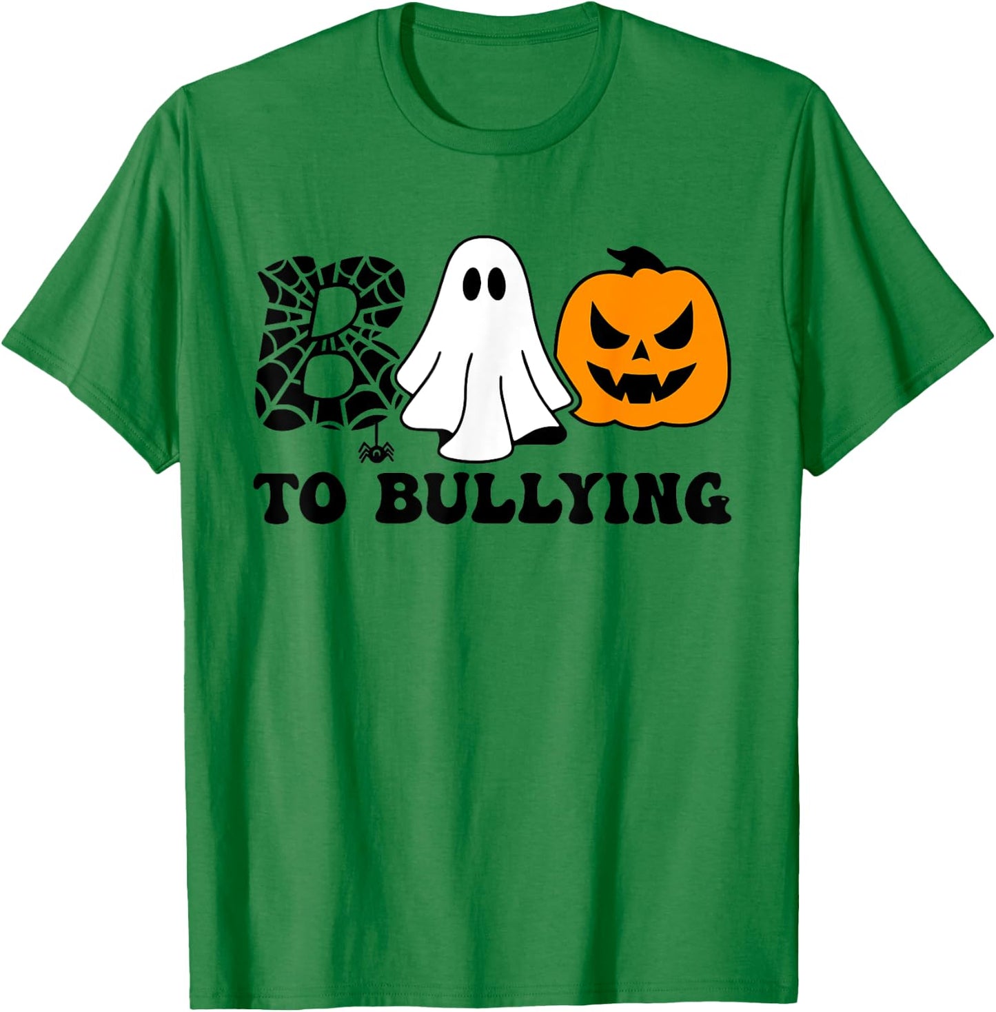 Boo To Bullying Orange Anti Bullying Unity Day Halloween Kid T-Shirt - T-Shirt | Irish Green