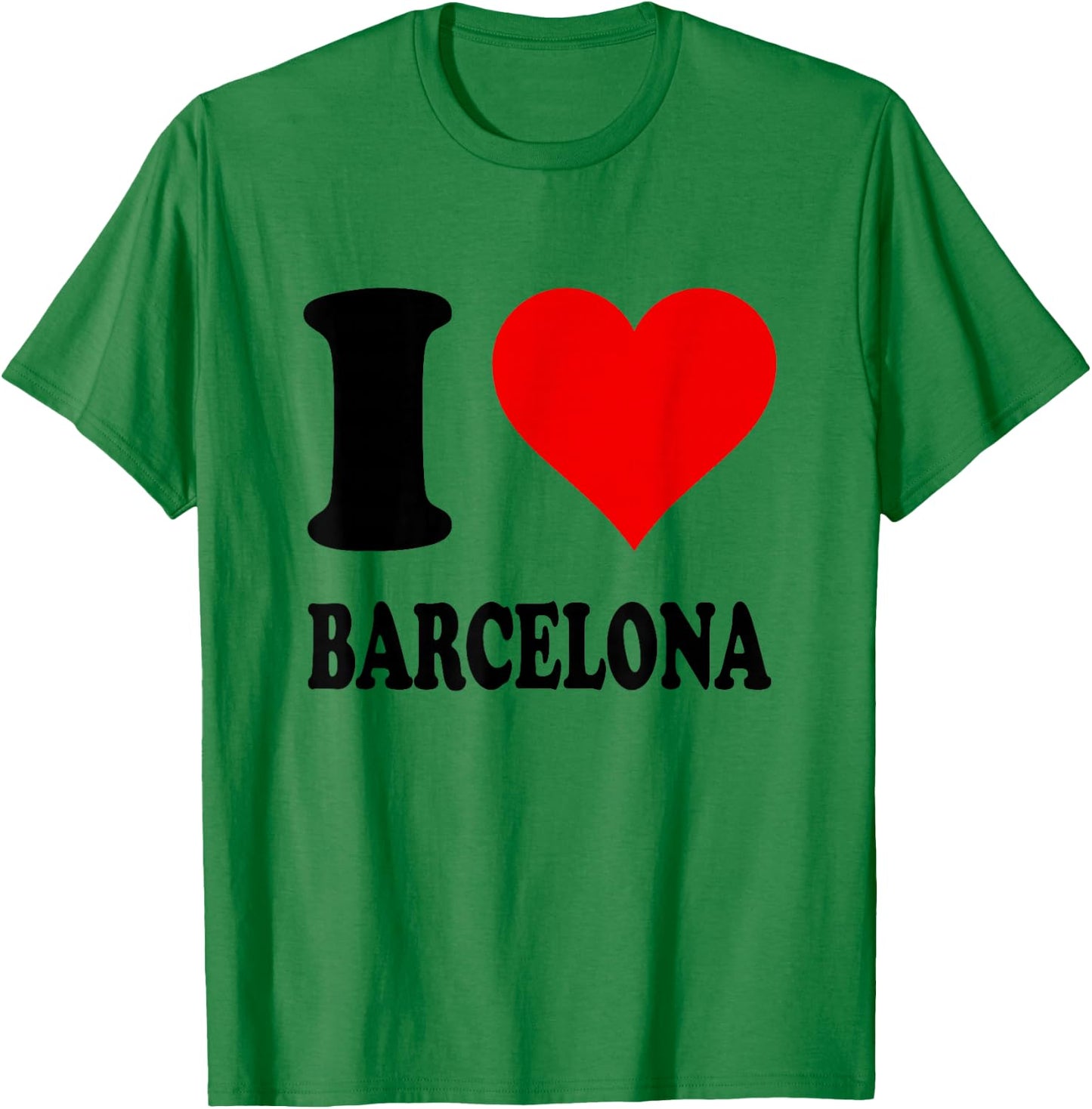 I Love Barcelona , White T-Shirt - T-Shirt | Irish Green