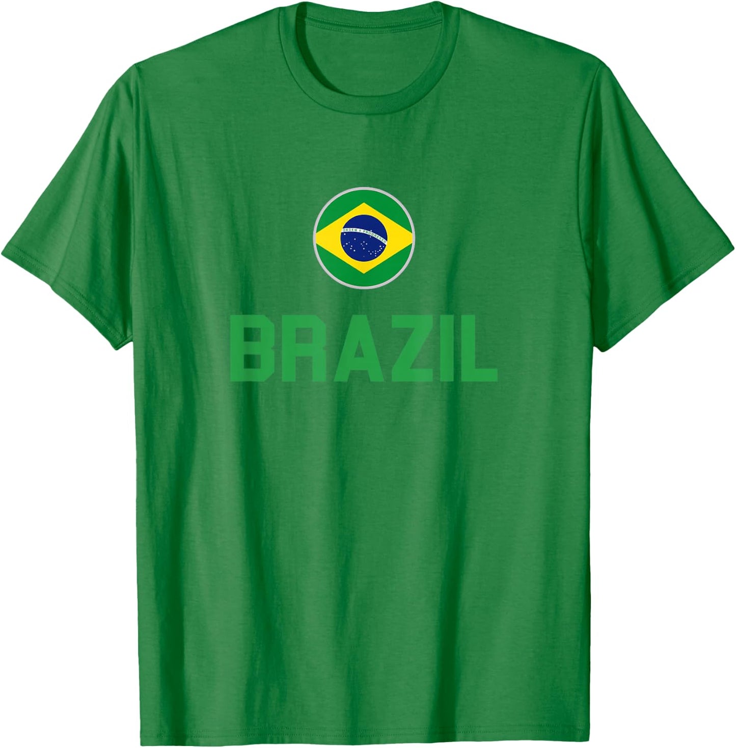 Brazil 2024 Brazilian Flag Proud , yellow T-Shirt - T-Shirt | Irish Green