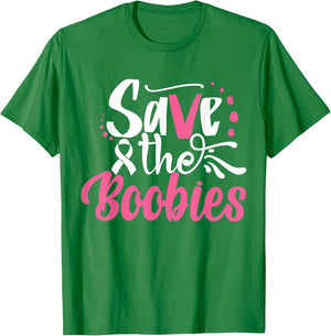 Save The Boobies | Breast Cancer T-Shirt - T-Shirt | Irish Green