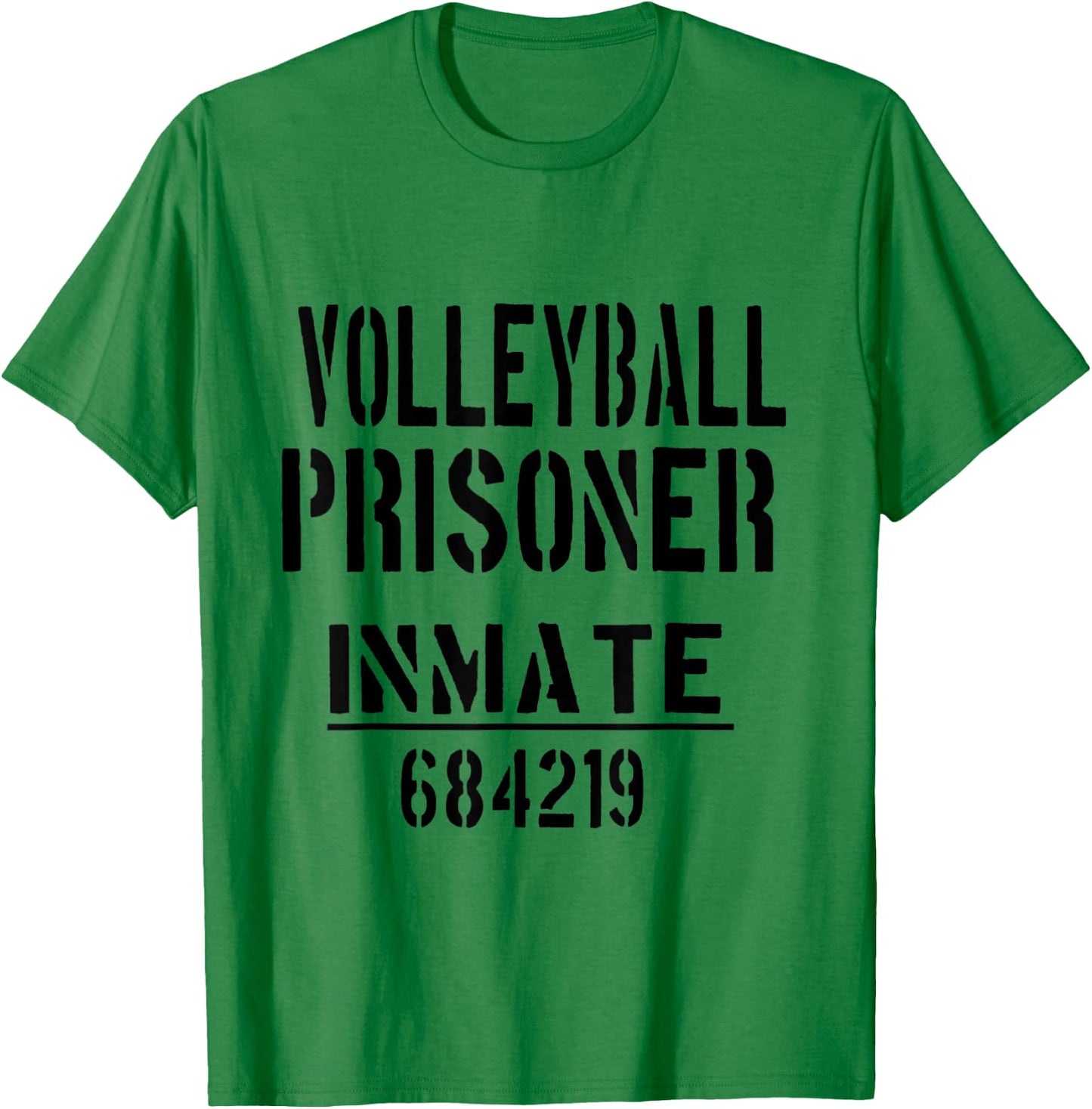Volleyball Halloween Costume - Funny Prisoner Jail Inmate T-Shirt - T-Shirt | Irish Green
