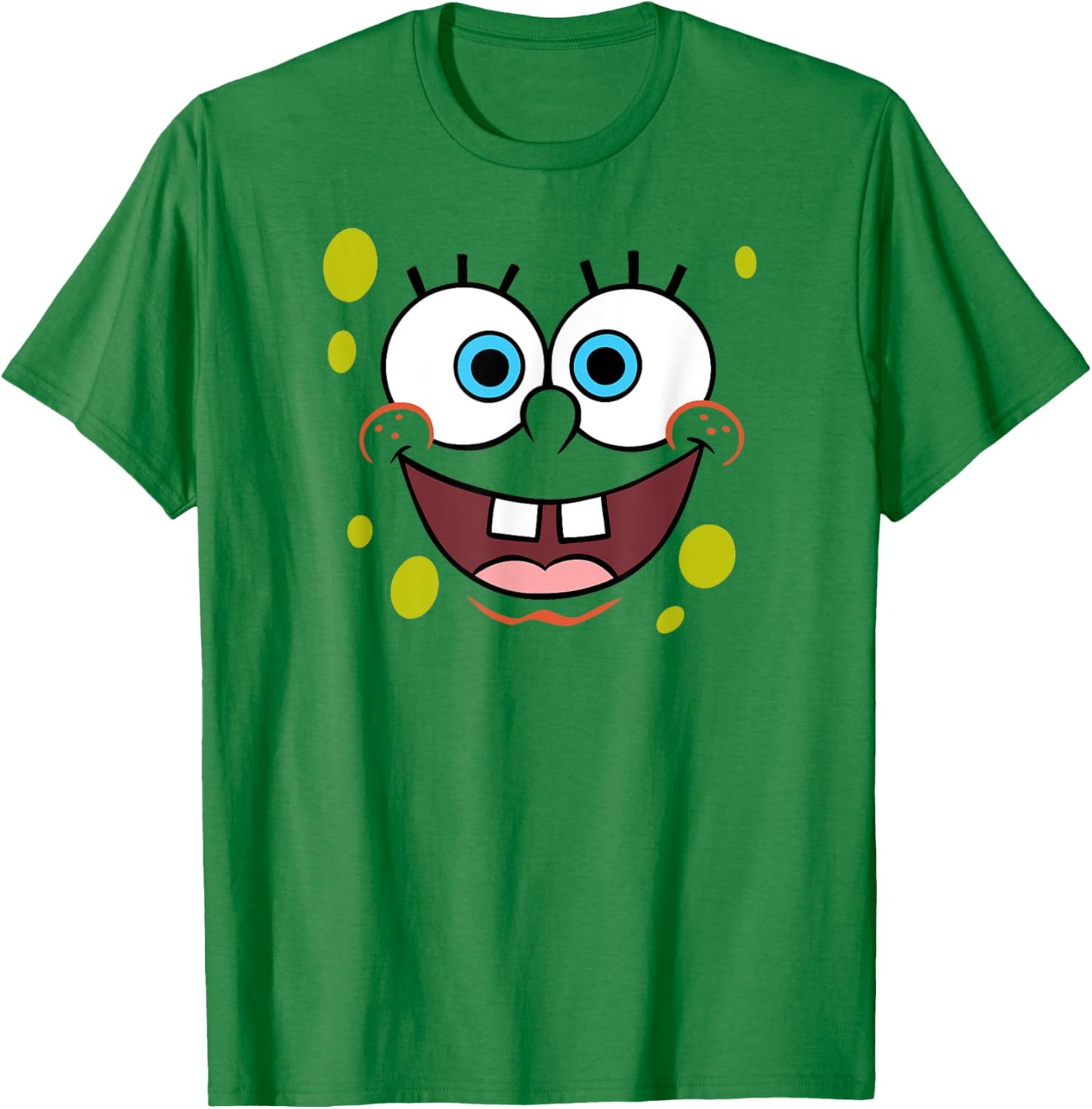 SpongeBob SquarePants Halloween Smiling Big Face Costume T-Shirt - T-Shirt | Irish Green