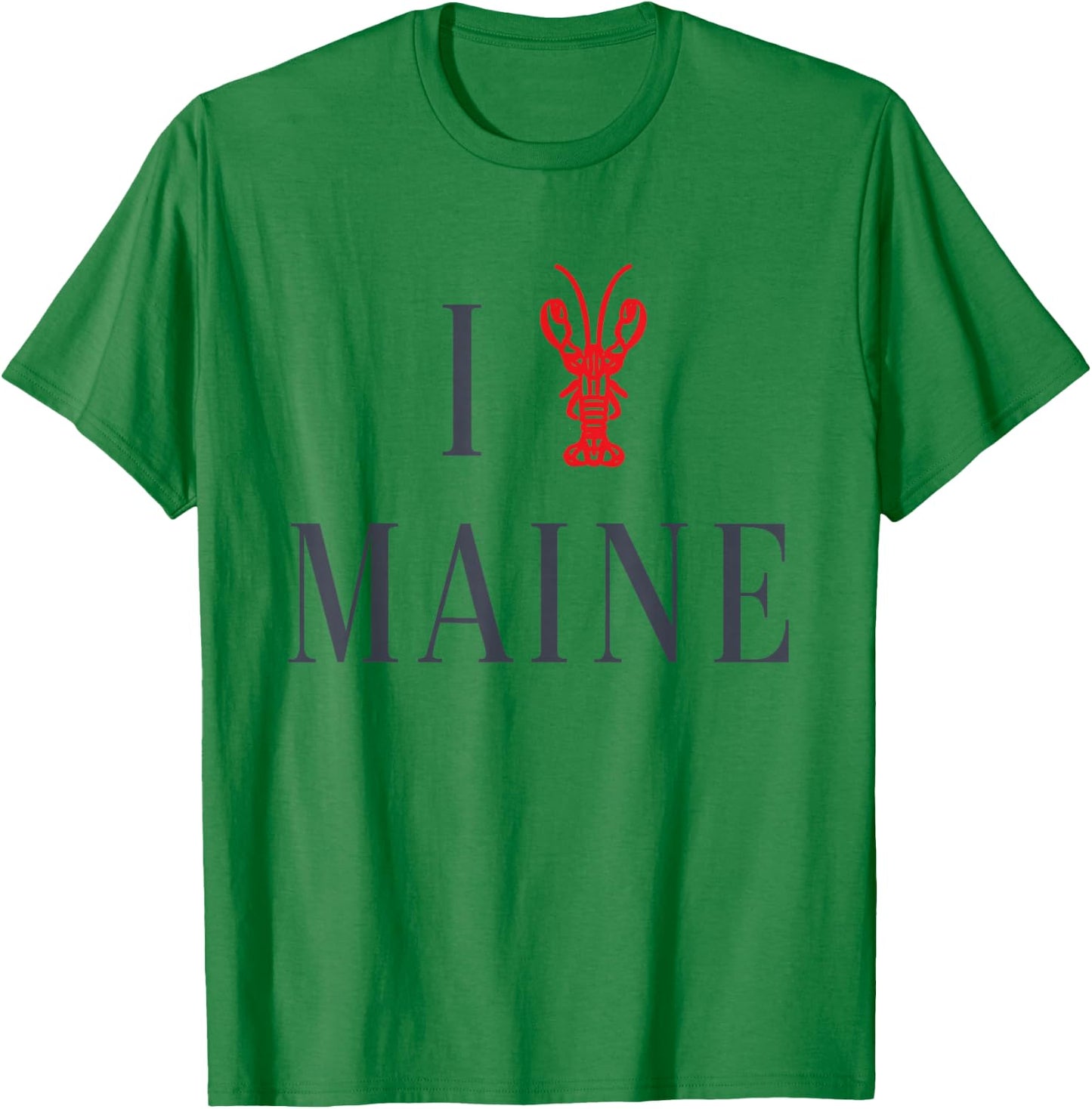 I Love Maine Lobster T-Shirt - T-Shirt | Irish Green