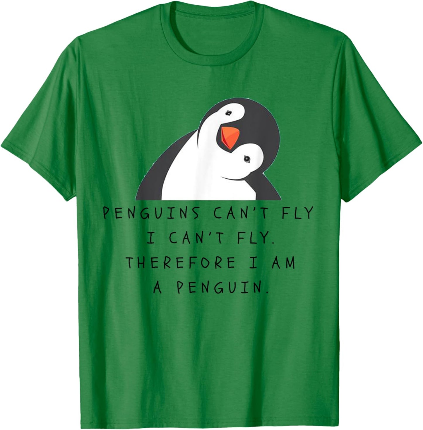 Funny Penguins Woman Man Children Gift T-Shirt - T-Shirt | Irish Green