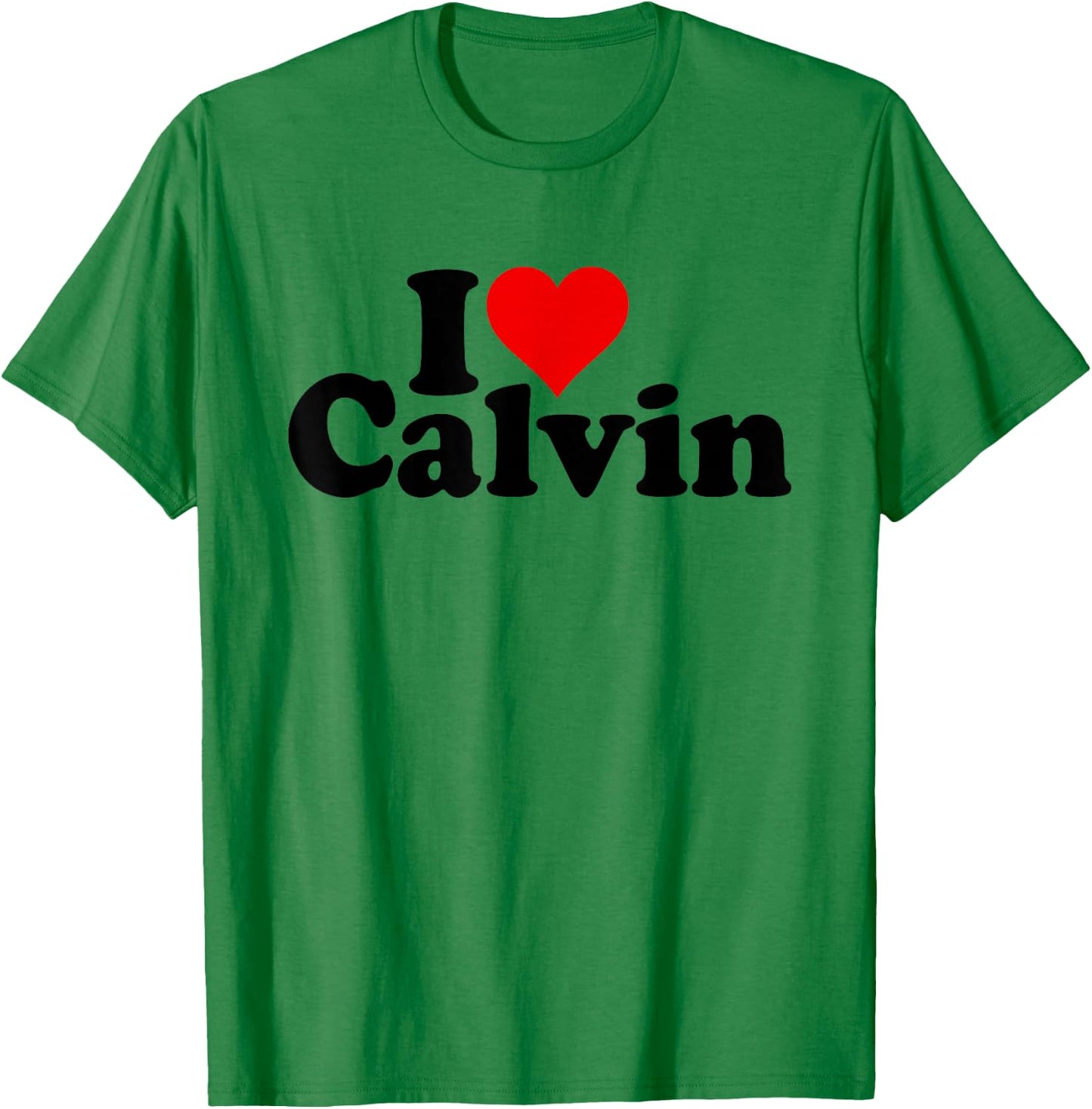 I Love Heart Calvin T-Shirt - T-Shirt | Irish Green