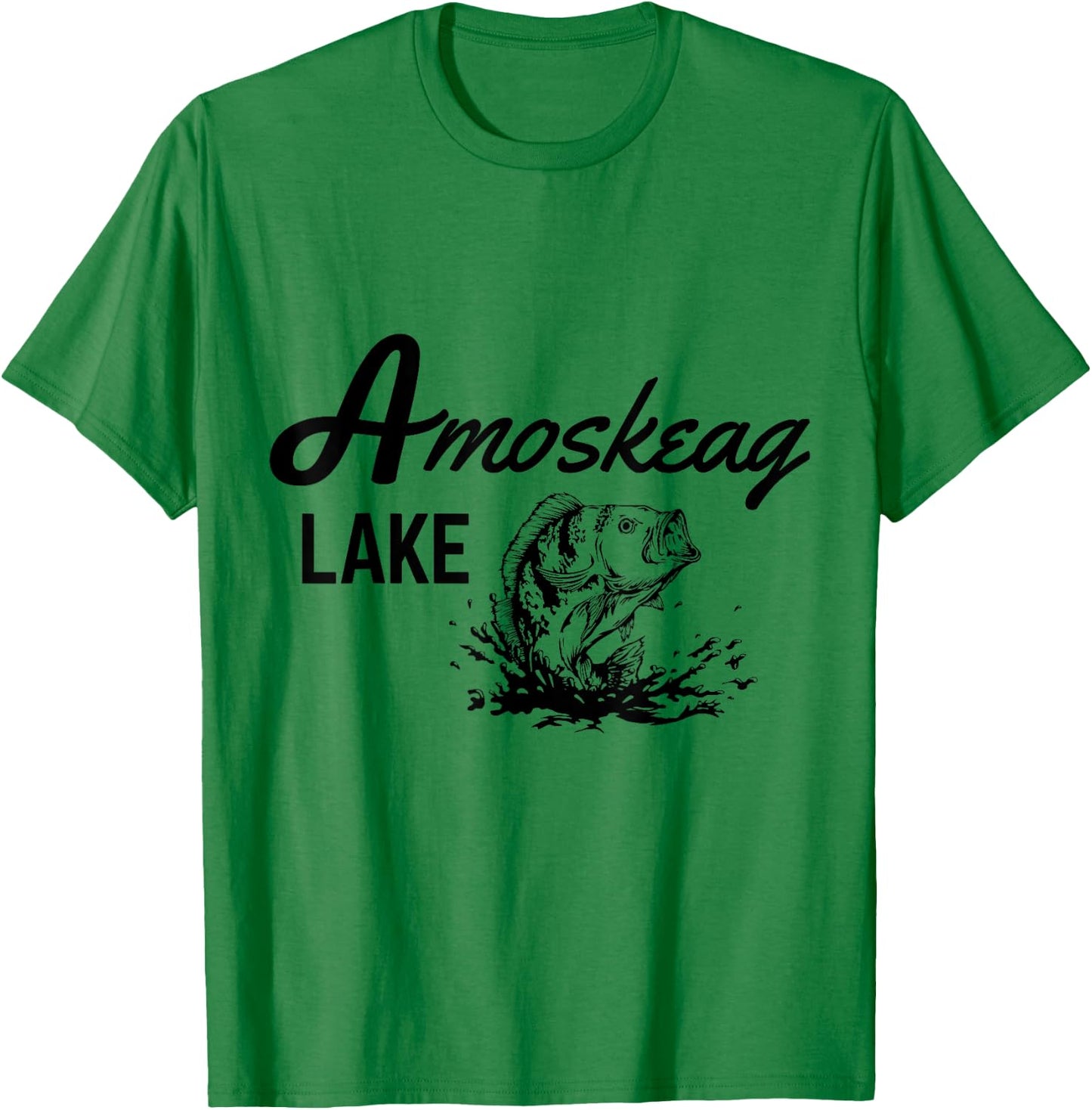Amoskeag Lake Grown Ups T-Shirt - T-Shirt | Irish Green