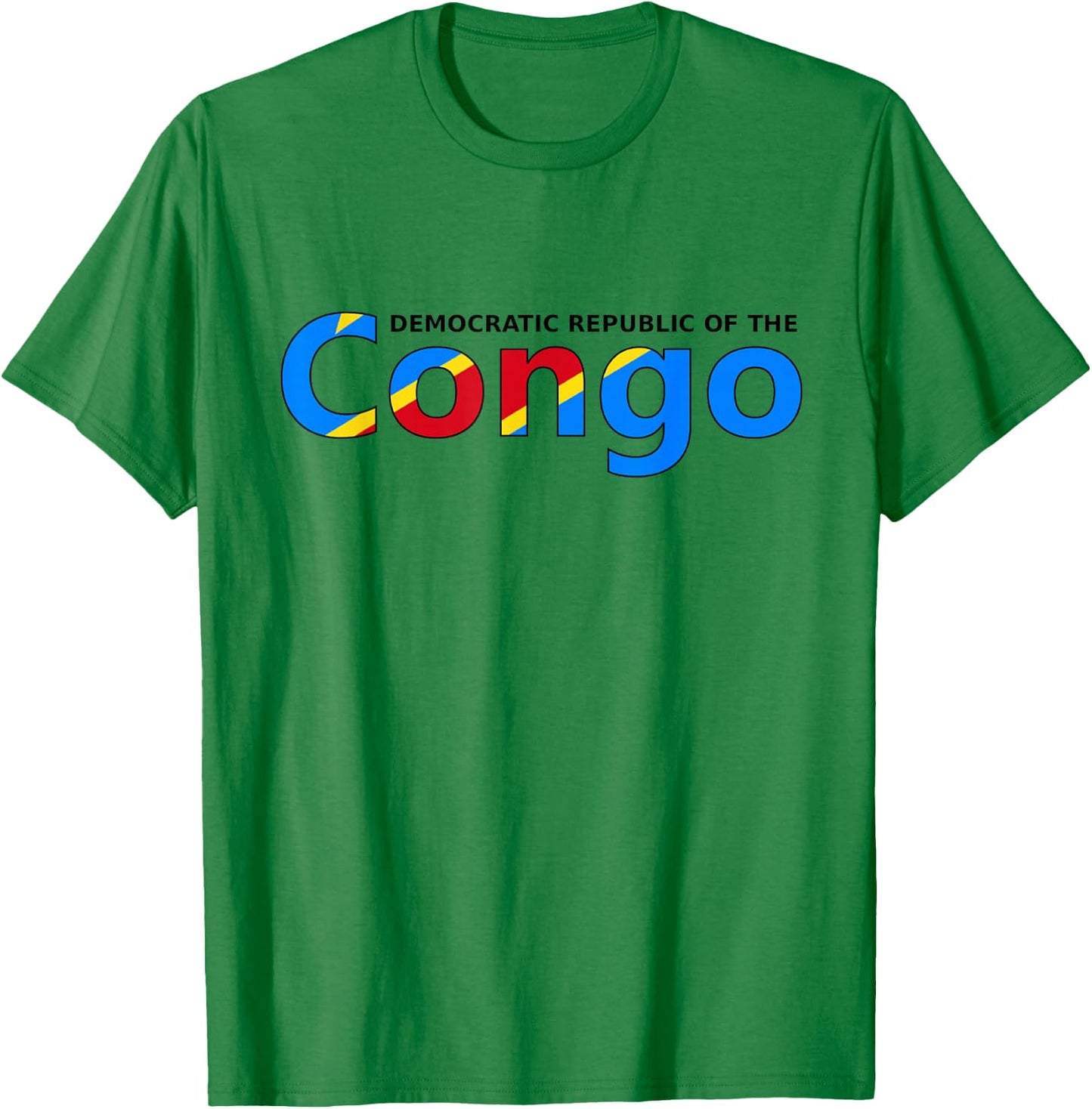 Congolese Flag of The DRC African Men Women Kids Congo T-Shirt - T-Shirt | Irish Green