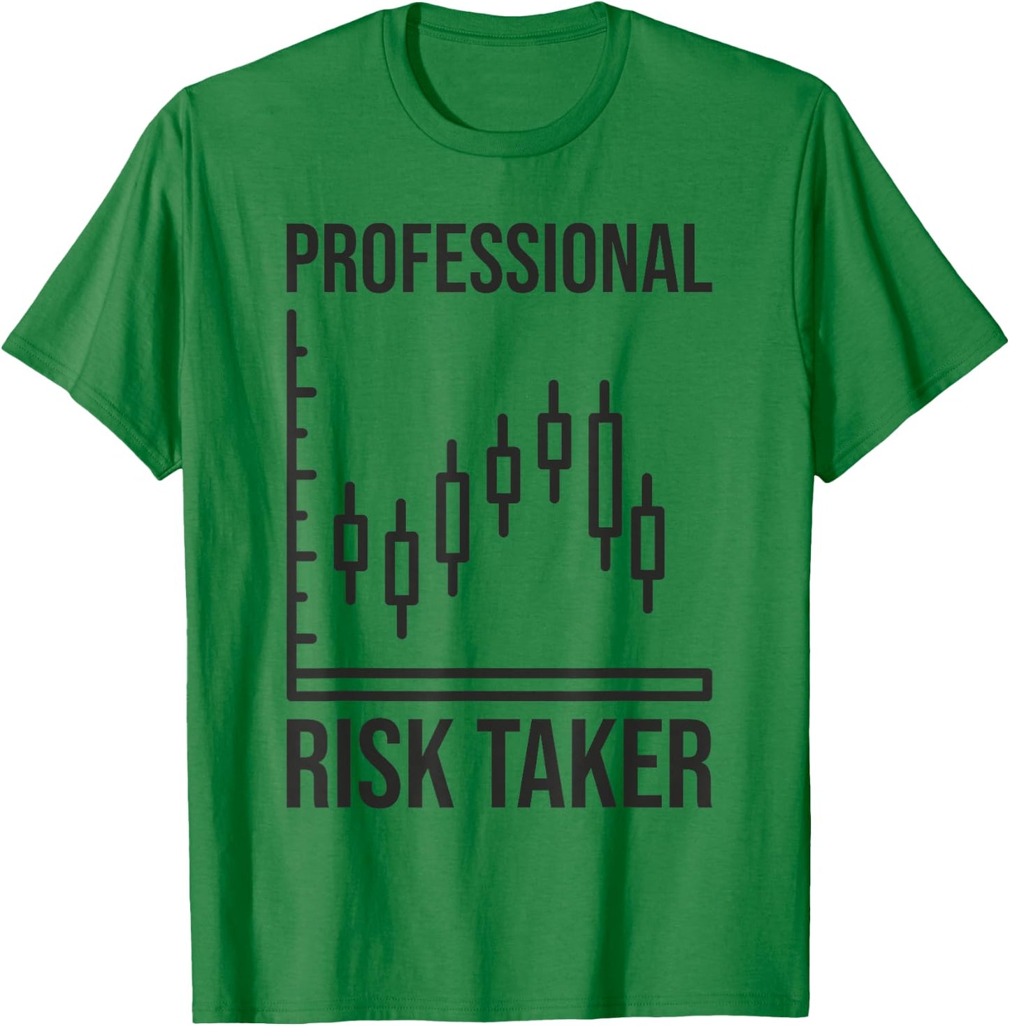 Professional Risk Taker - Forex Investing Day Trader Trading , grey, S T-Shirt - T-Shirt | Irish Green