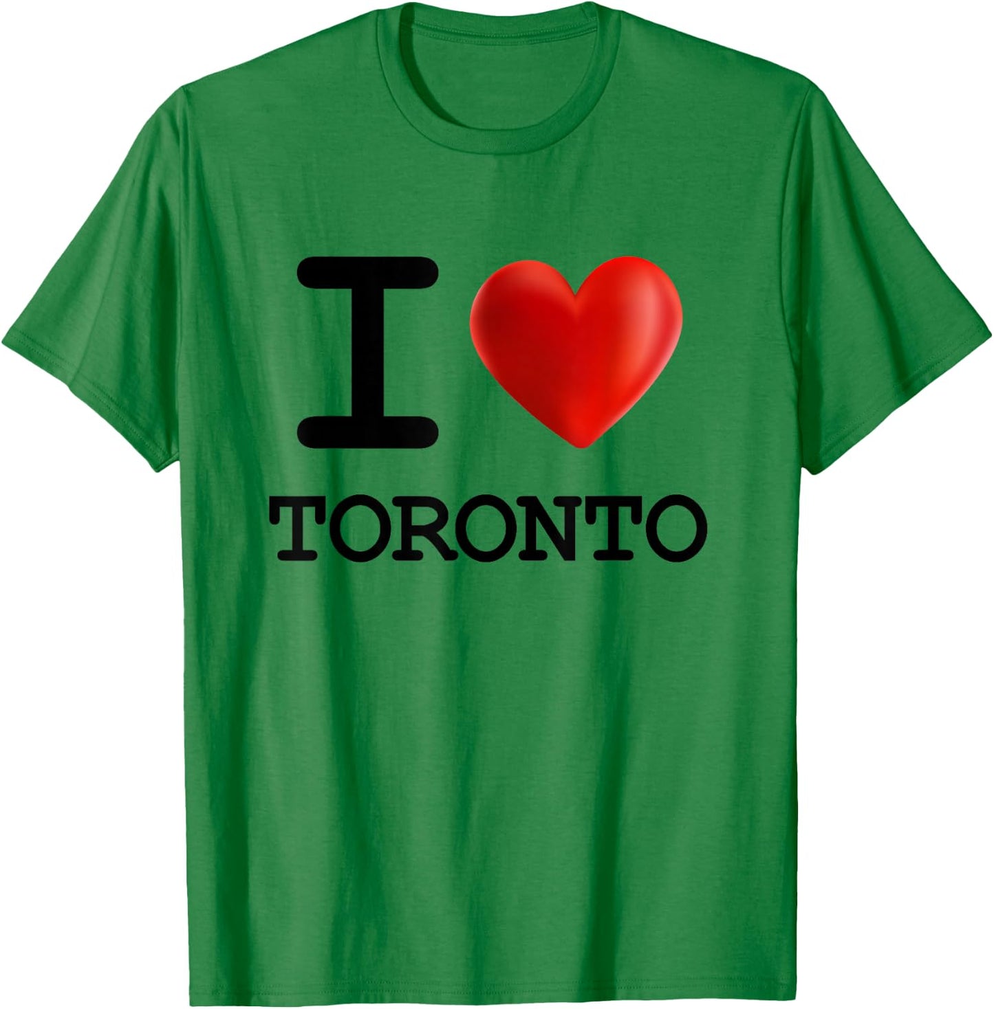 I Love Toronto Souvenir Tourist Heart T-Shirt - T-Shirt | Irish Green