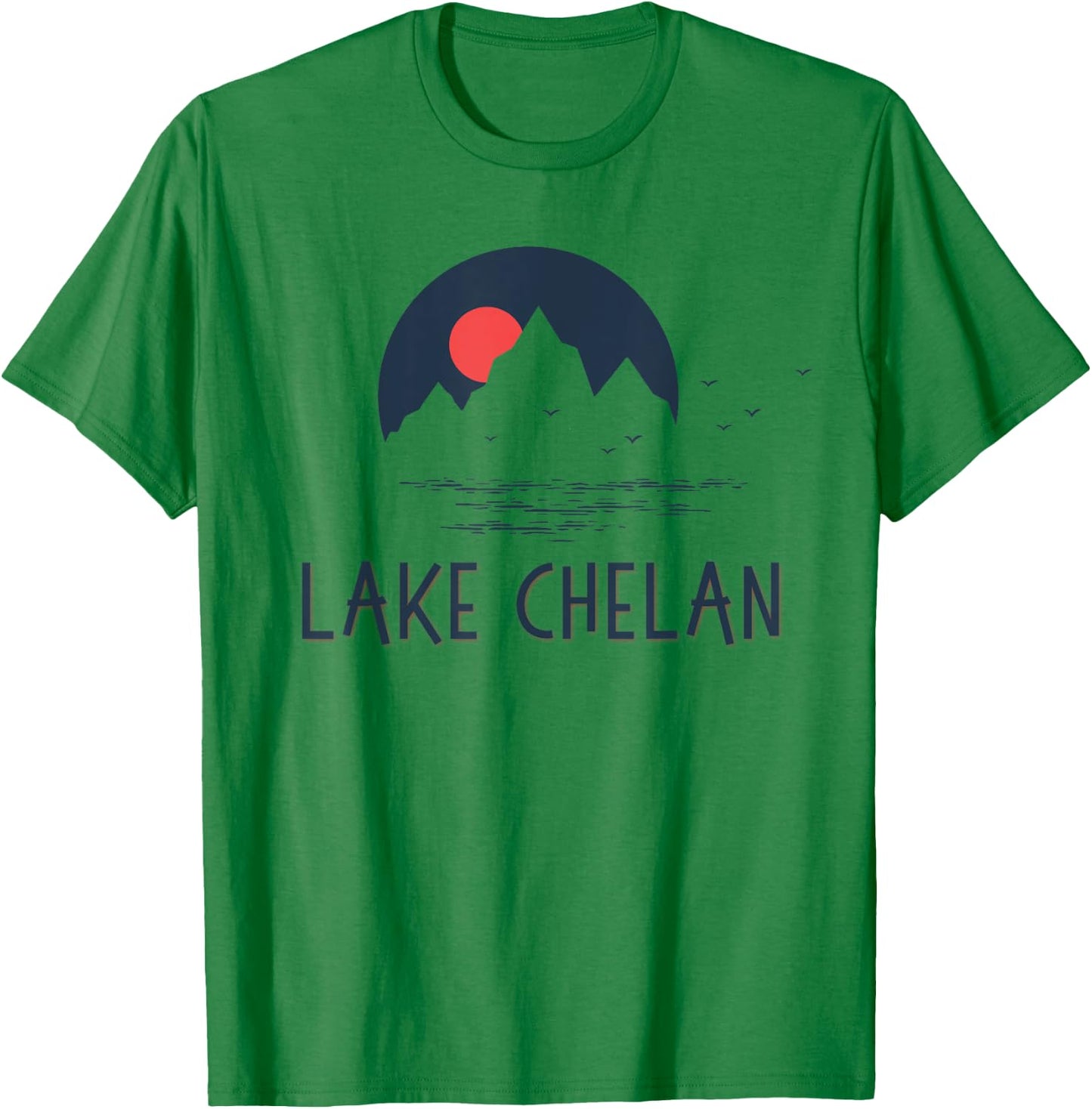 Lake Chelan Washington Outdoor Family Adventure Vacation T-Shirt - T-Shirt | Irish Green