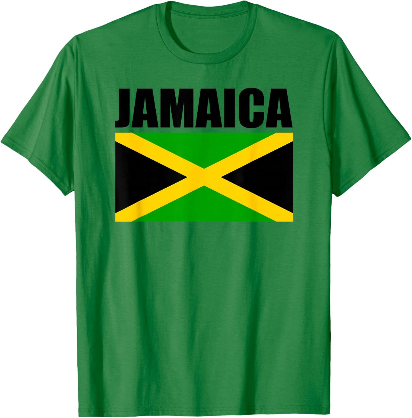 Jamaican Flag, Love Jamaica T-Shirt - T-Shirt | Irish Green