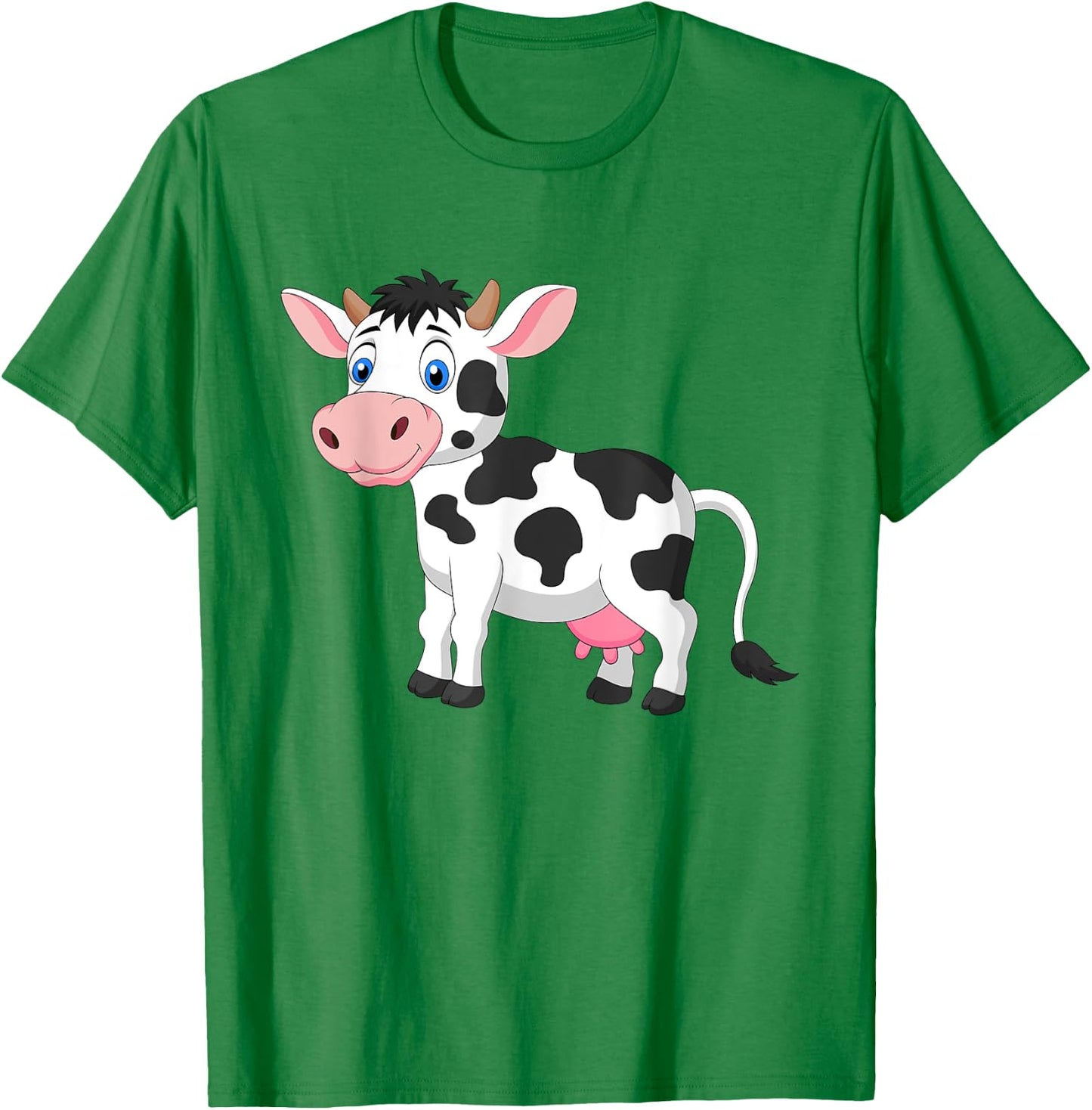 Cute Dairy Cow Pattern Kids , white, S T-Shirt - T-Shirt | Irish Green