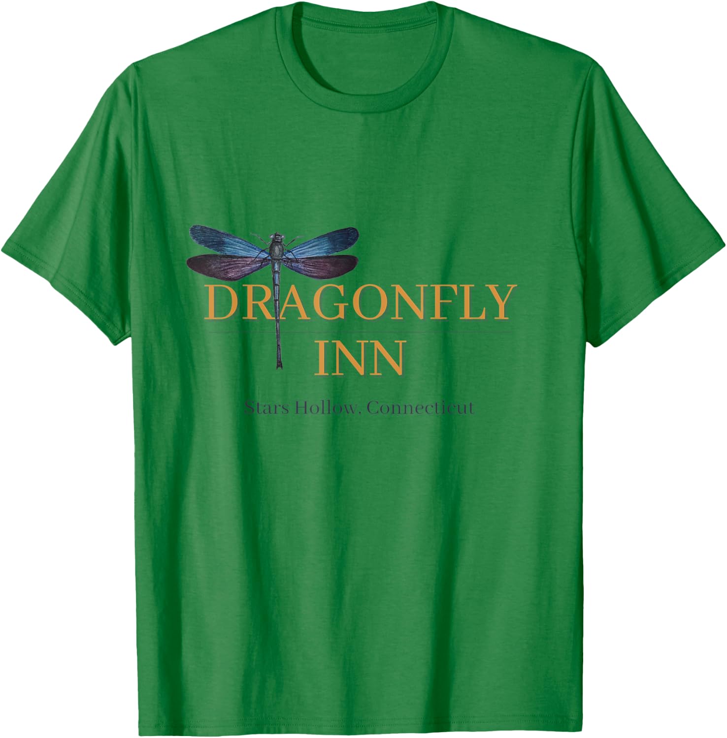 Dragonfly Inn Stars Hollow CT Cute, Funny T-Shirt - T-Shirt | Irish Green