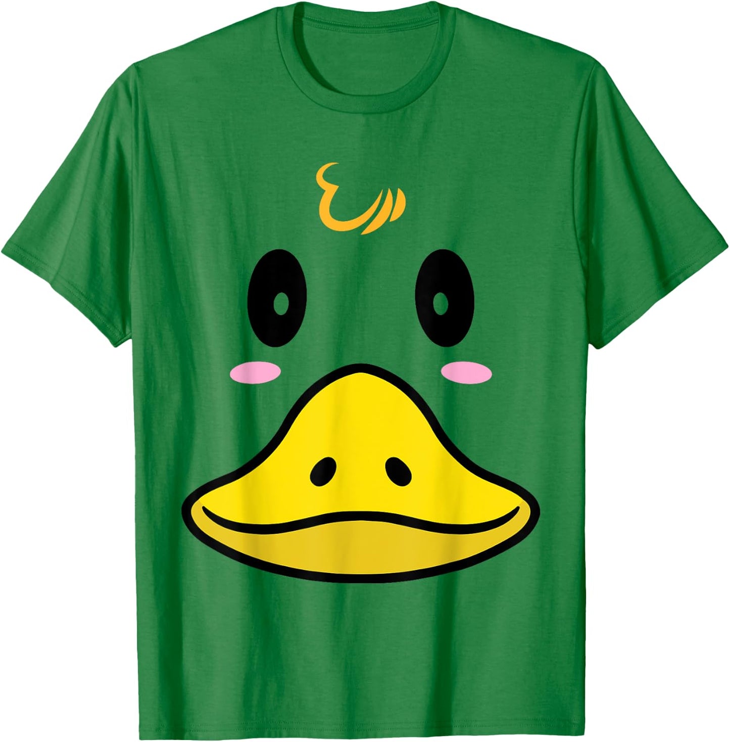 Duck Costume Cute Rubber Ducky Face Halloween T-Shirt - T-Shirt | Irish Green