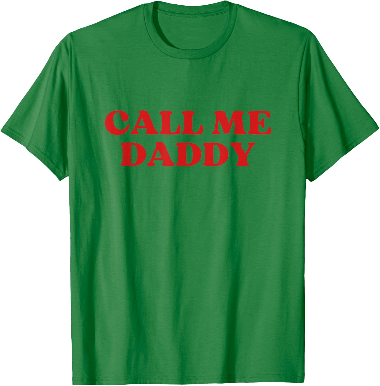 Daddy Call Me Y2k Aesthetic - Weiß, Small - , Klassisch, Retro-Design und Buchstabenmuster T-Shirt - T-Shirt | Irish Green