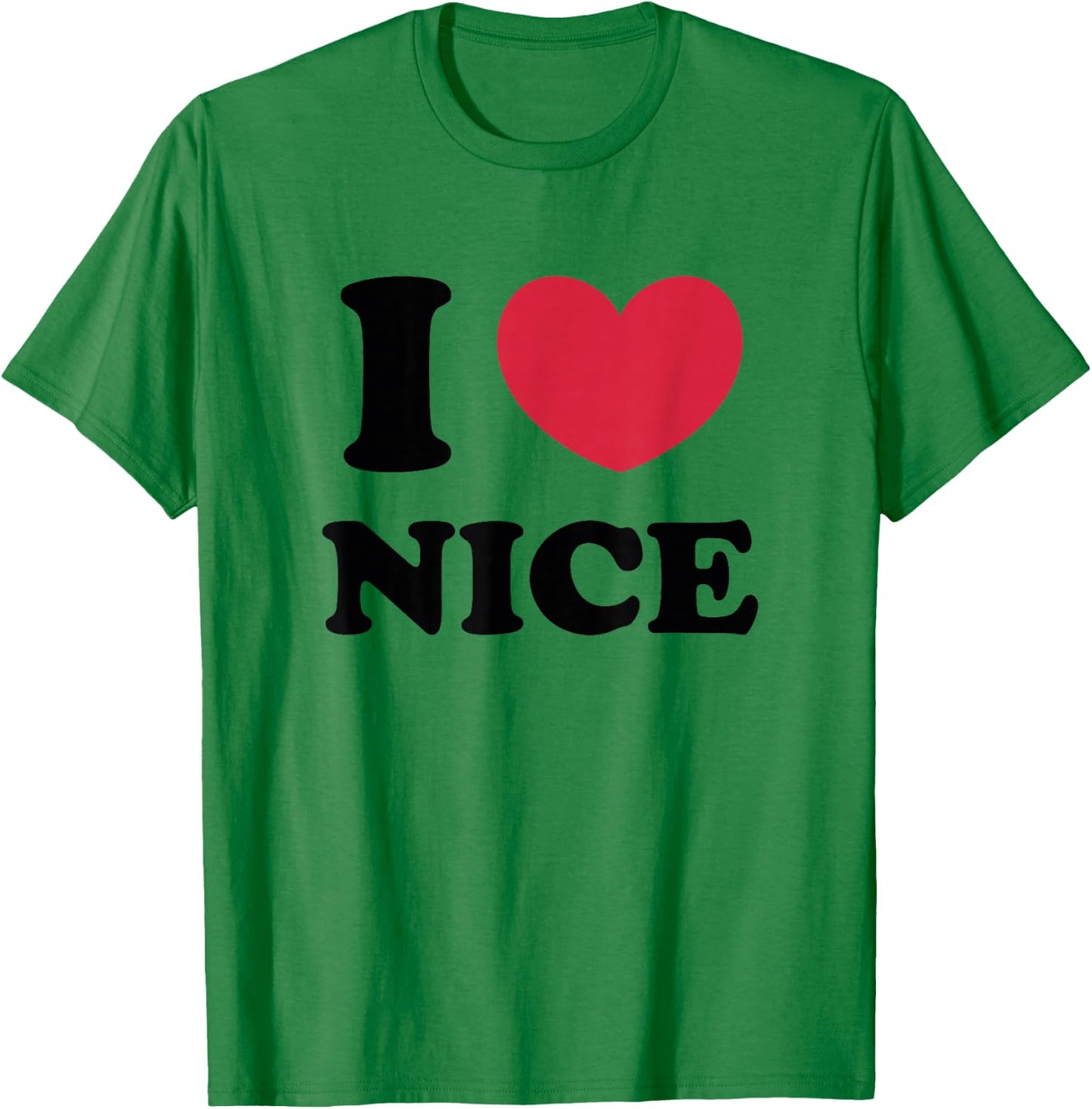 I Love Nice , white, S T-Shirt - T-Shirt | Irish Green