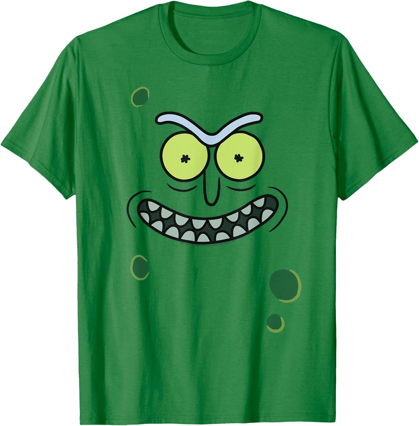 Adult Swim Rick & Morty Pickle Rick Face , Green T-Shirt - T-Shirt | Irish Green