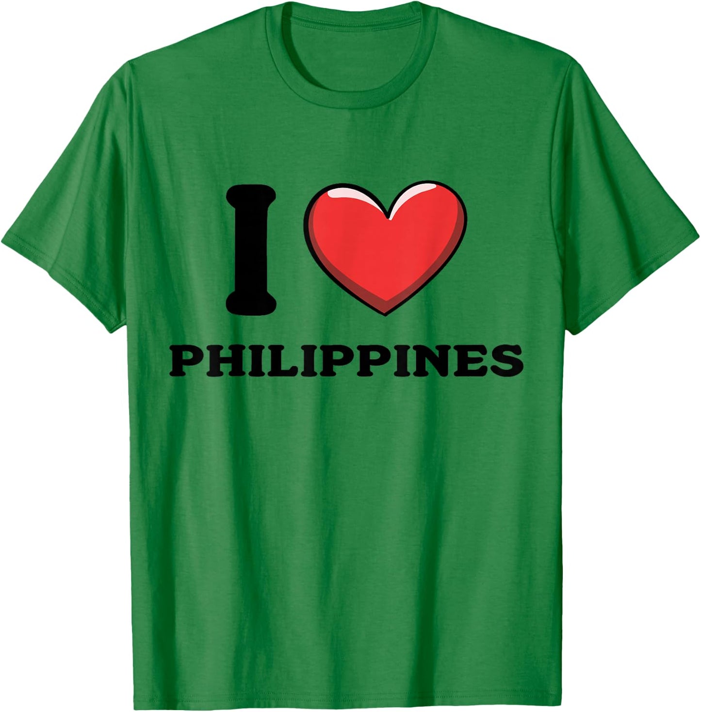I Love Philippines T-Shirt - T-Shirt | Irish Green