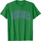 Dubuque Iowa Vintage Collegiate Grey T-Shirt - T-Shirt | Irish Green